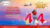 SĂN VÉ MÁY BAY VIETJET KHUYẾN MÃI 4/4: GIẢM ĐẾN 100% GIÁ VÉ TẠI VEMAYBAY